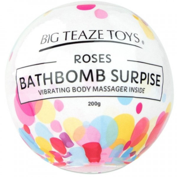 Бомба для ванны и вибропуля Big Teaze Toys - Bath Bomb Surprise, роза - фото 3 - id-p223670040