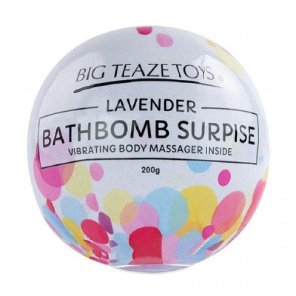 Бомба для ванны и вибропуля Big Teaze Toys - Bath Bomb Surprise, лаванда - фото 3 - id-p223670041