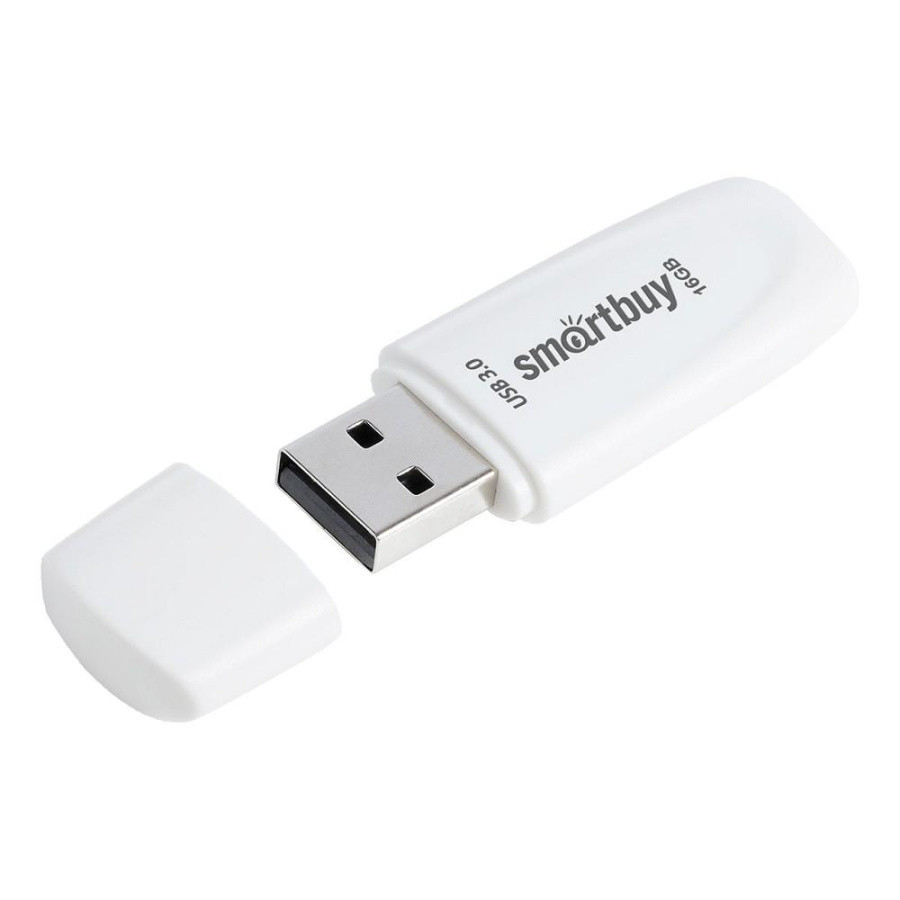 Smartbuy USB Drive 16Gb Scout White [SB016GB3SCW] - фото 1 - id-p223670945