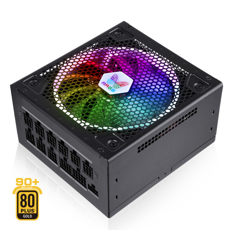 БП Super Flower 650W Leadex III Gold ARGB PRO (SF-650F14RG) (APFC,130 mm FDB ARGB, 80 Plus Gold, SUPER - фото 1 - id-p223671033