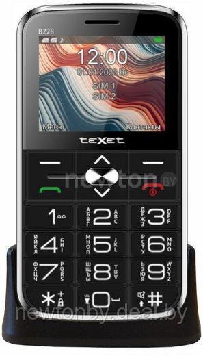 Кнопочный телефон TeXet TM-B228 (черный) - фото 1 - id-p223672053