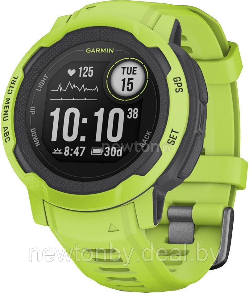 Умные часы Garmin Instinct 2 45 мм (электрик лайм) - фото 1 - id-p223672094