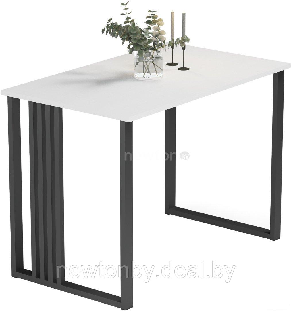 Кухонный стол Mio Tesoro Laim 100x60 (белый/черный) - фото 1 - id-p223673380