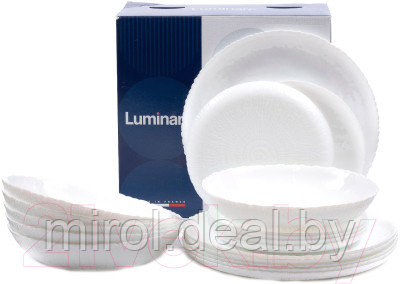 Набор тарелок Luminarc Ammonite White P9101 - фото 1 - id-p223675040