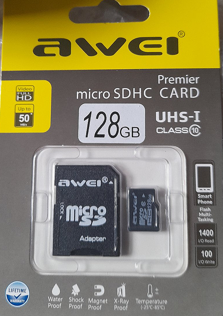 Карта памяти awei microSD 4/8/16/32/64/128 GB