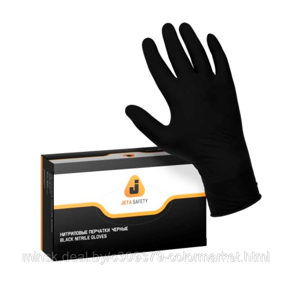 Перчатки нитриловые Jeta Safety JSN908 цвет черный размер M - фото 1 - id-p223697175