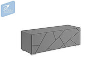 Тумба ТМ-003 Гранж (Д.1200, напольная) Серый шифер/Графит софт МК Стиль
