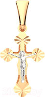 Крестик из комбинированного золота ZORKA 410018.2.14K.B.REL