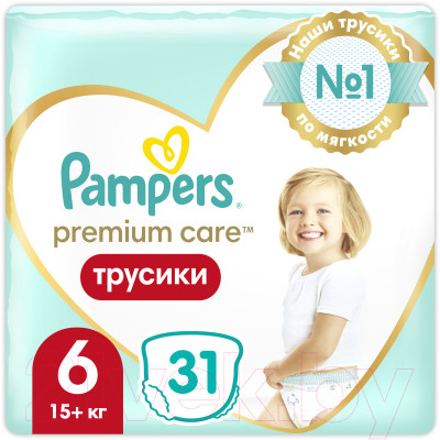 Подгузники-трусики детские Pampers Premium Care 6 Extra Large - фото 1 - id-p223692816
