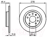 Тормозной диск Bosch 0986479106