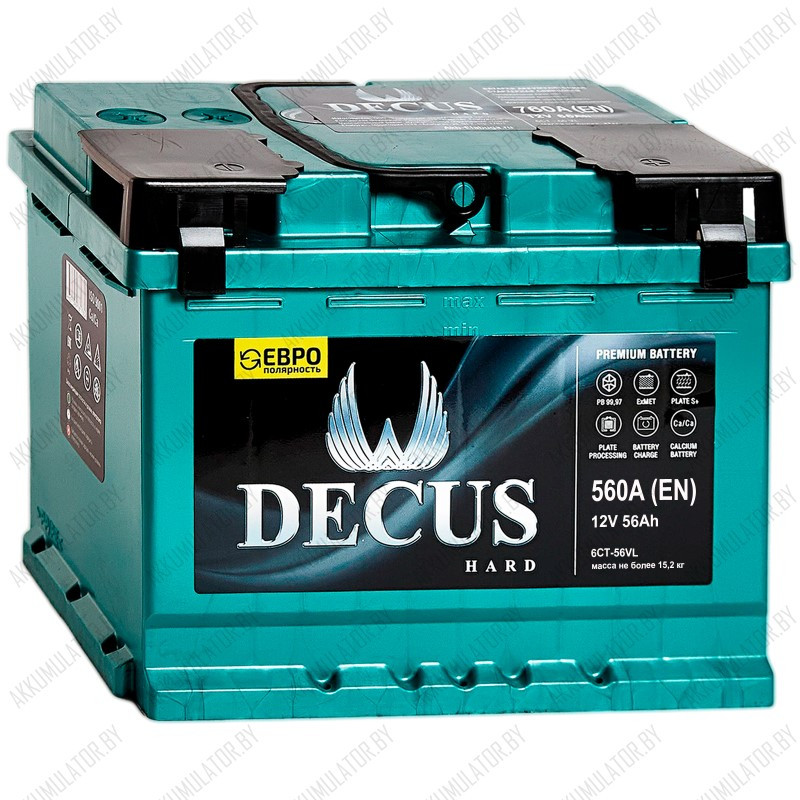 Аккумулятор Decus Green / 56Ah / 560А