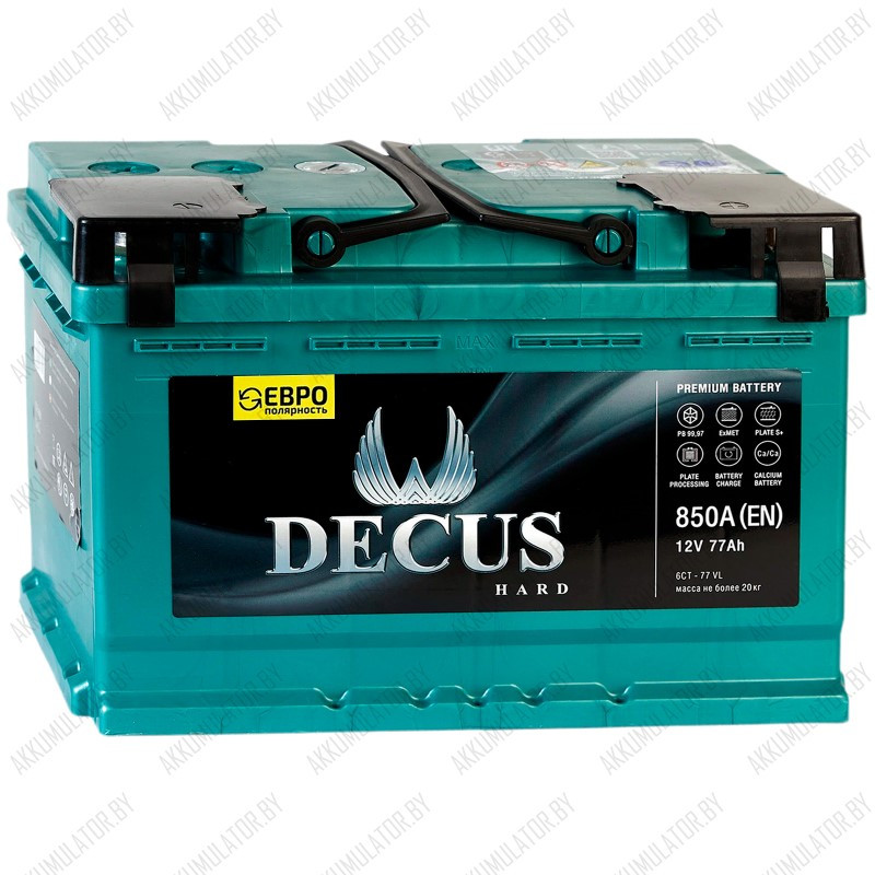 Аккумулятор Decus Green / 77Ah / 850А