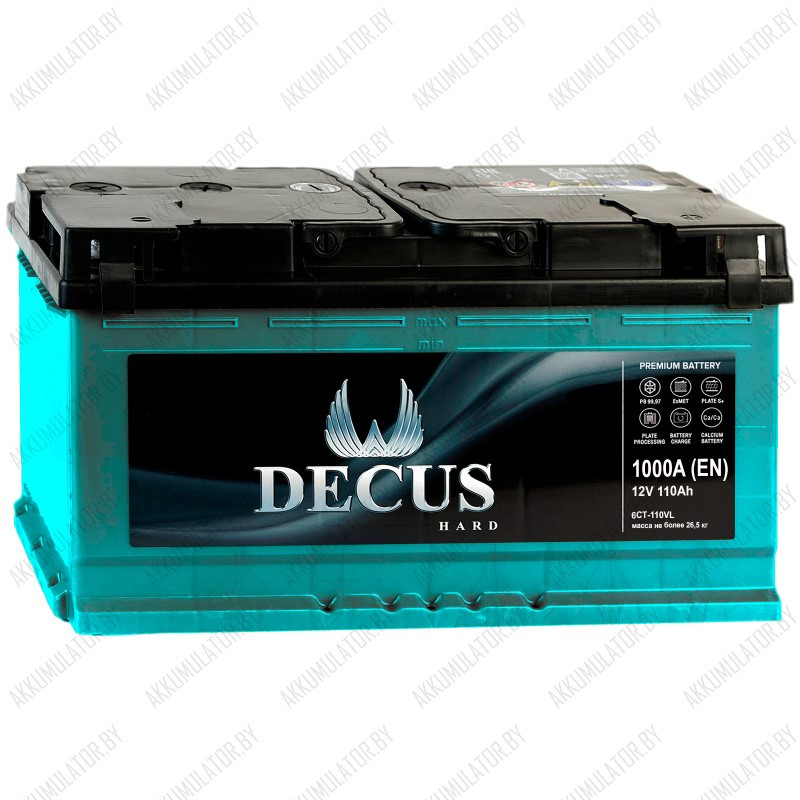 Аккумулятор Decus Green / 110Ah / 1000А