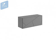 Шкаф навесной ШН-003 Гранж (Д.900) Серый шифер/Графит софт МК Стиль