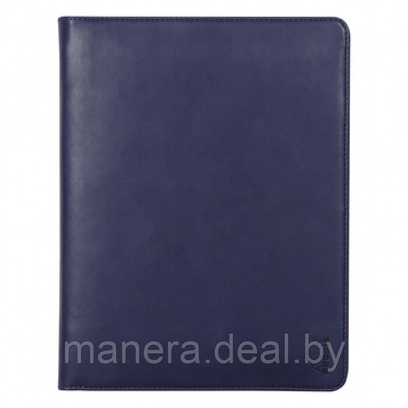 Папка деловая "Rhodiarama", 19,5x25,5 см, на молнии, синий