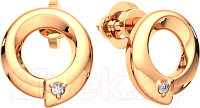 Серьги из розового золота ZORKA 3D00273.14K.R.ZZ