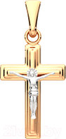 Крестик из комбинированного золота ZORKA 410030.14K.B.REL