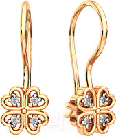 Серьги из розового золота ZORKA 3101539.14K.R.ZZ