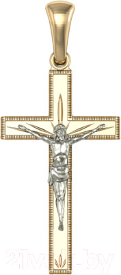 Крестик из комбинированного золота ZORKA 411005.14K.B.REL - фото 1 - id-p223705867