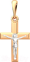 Крестик из комбинированного золота ZORKA 430148.14K.B.REL