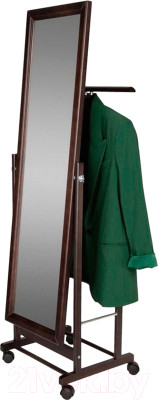 Стойка для одежды Мебелик Костюмная с зеркалом на колесах В 24Н - фото 4 - id-p223714438