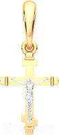 Крестик из комбинированного золота ZORKA 430186.14K.B.REL