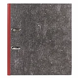 Папка-регистратор BRAUBERG, фактура стандарт, с мраморным покрытием, 75 мм, красн.корешок, фото 2