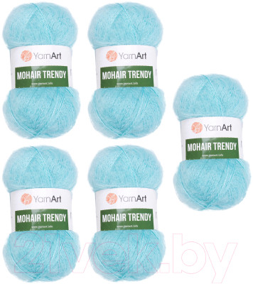 Набор пряжи для вязания Yarnart Mohair Trendy 50% мохер, 50% акрил 220м / 142 - фото 1 - id-p223719130