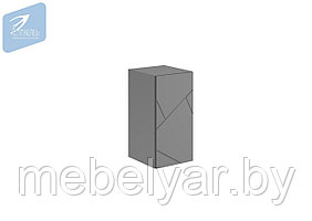 Шкаф навесной ШН-001 Гранж (Д.300) Серый шифер/Графит софт МК Стиль