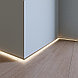Теневой напольный плинтус KRAAB GIPPS 30 с подсветкой ЛЭД, фото 5