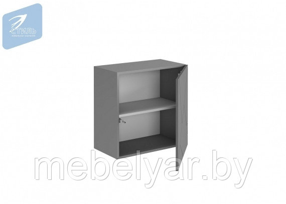 Шкаф навесной ШН-002 Гранж (Д.600) Серый шифер/Графит софт МК Стиль - фото 2 - id-p223723384