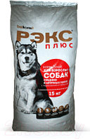 Сухой корм для собак Рэкс Плюс для взрослых собак средних и крупных пород