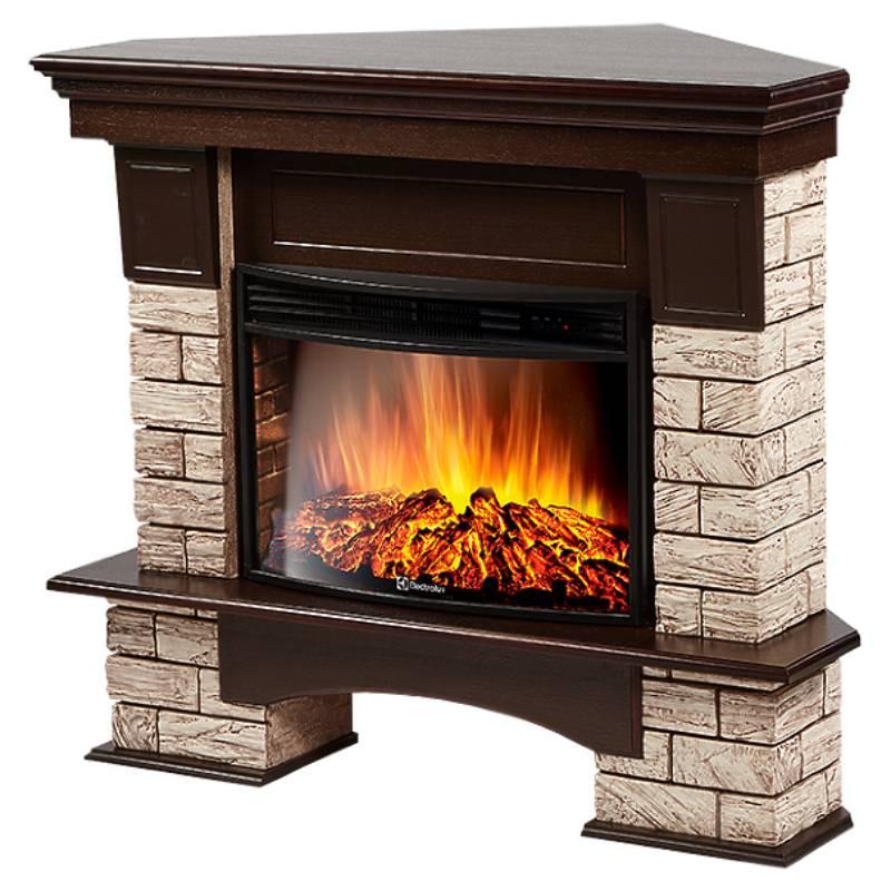 Портал Firelight Forte Wood 25U коричневый \ УГЛОВОЙ \ ДЛЯ: очагов 25\27 дюймов - фото 1 - id-p223753332