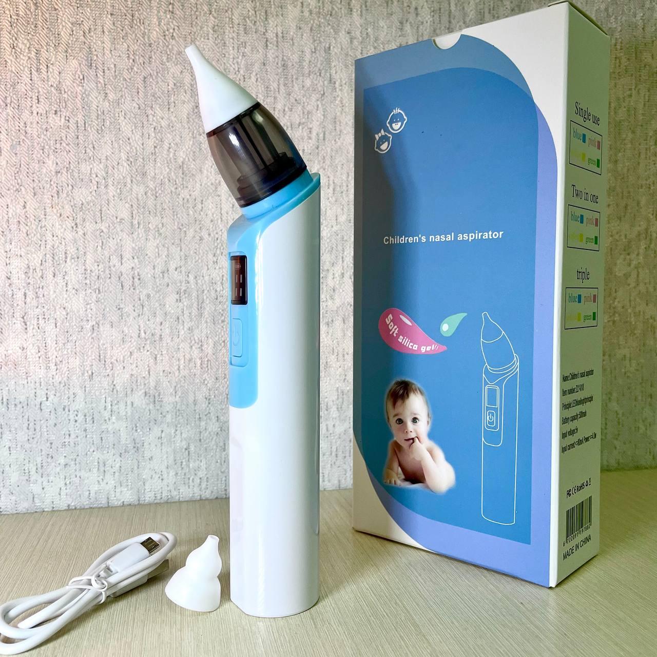 Аспиратор назальный для детей Children s nasal aspirator ZLY-018 (6 режимов работы) / Бесшумный соплеотсос - фото 1 - id-p213176069