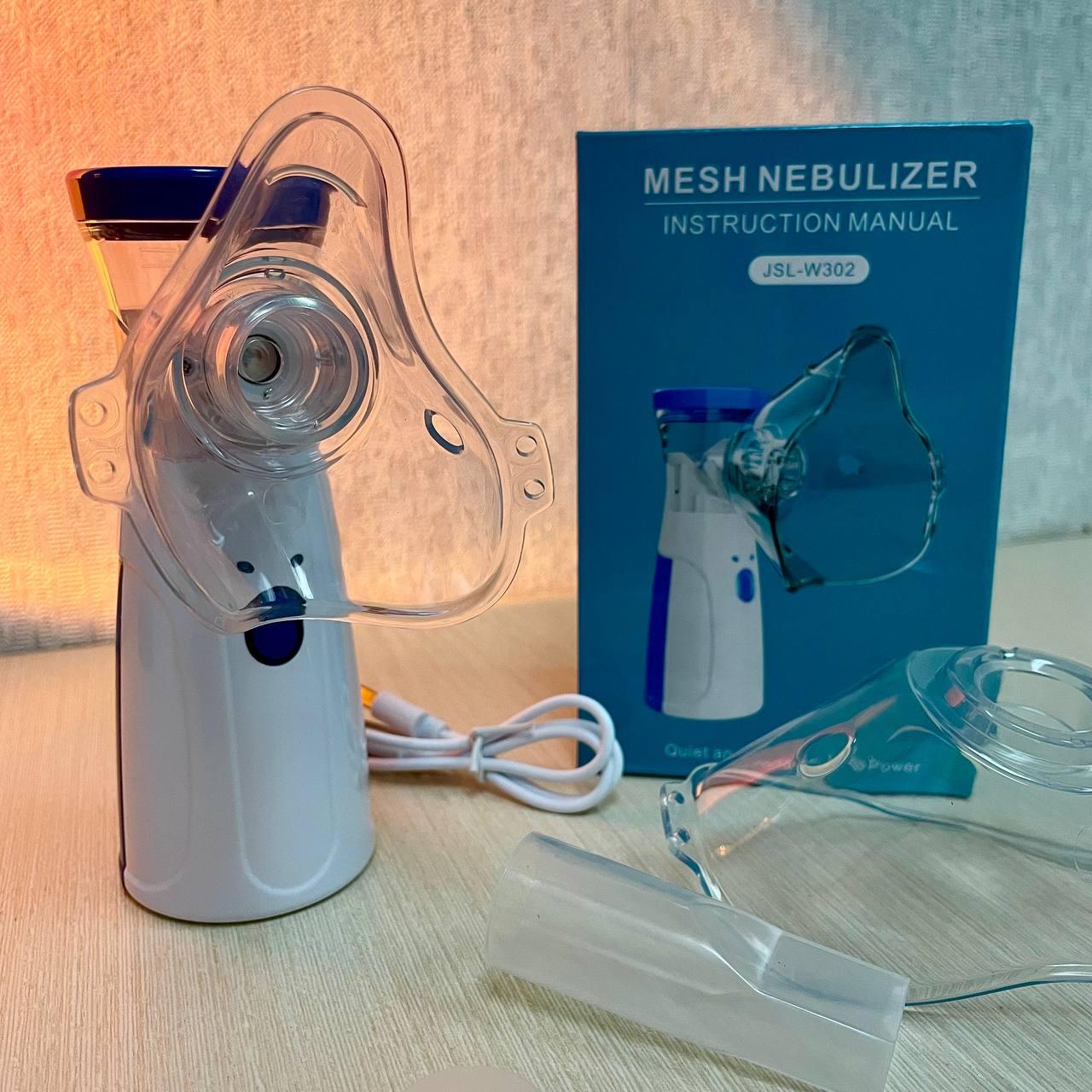 Бесшумный портативный ингалятор Mesh Nebulizer JSL-W302, небулайзер с насадками для детей и взрослых - фото 2 - id-p220731045