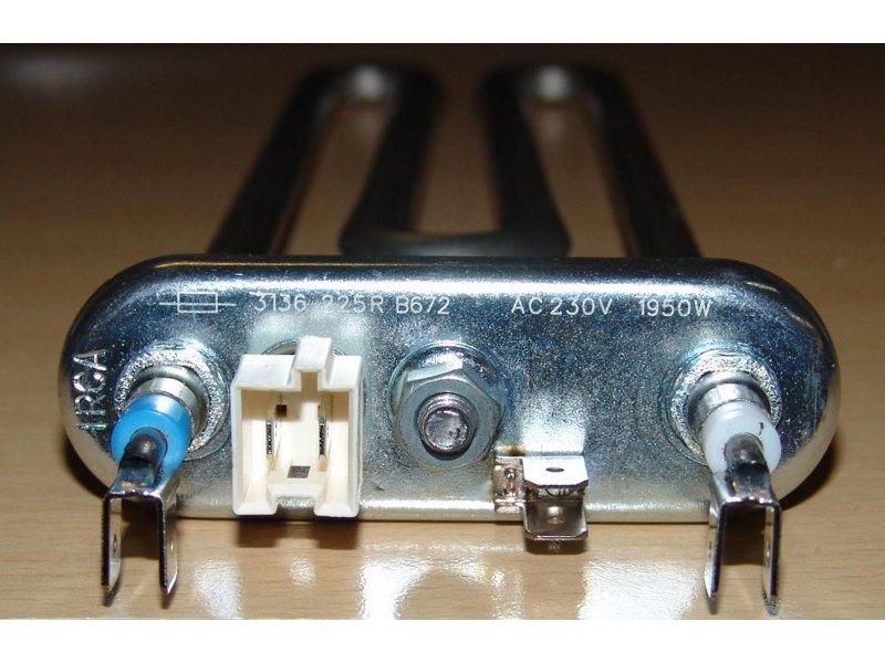 Нагревательный элемент ( ТЭН ) для стиральной машины Electrolux ZN5133 / 1950W (прям.с отв.L=235, R10+, M185, - фото 4 - id-p139663224