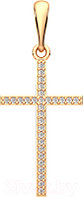 Крестик из розового золота ZORKA 440331.14K.R.REL