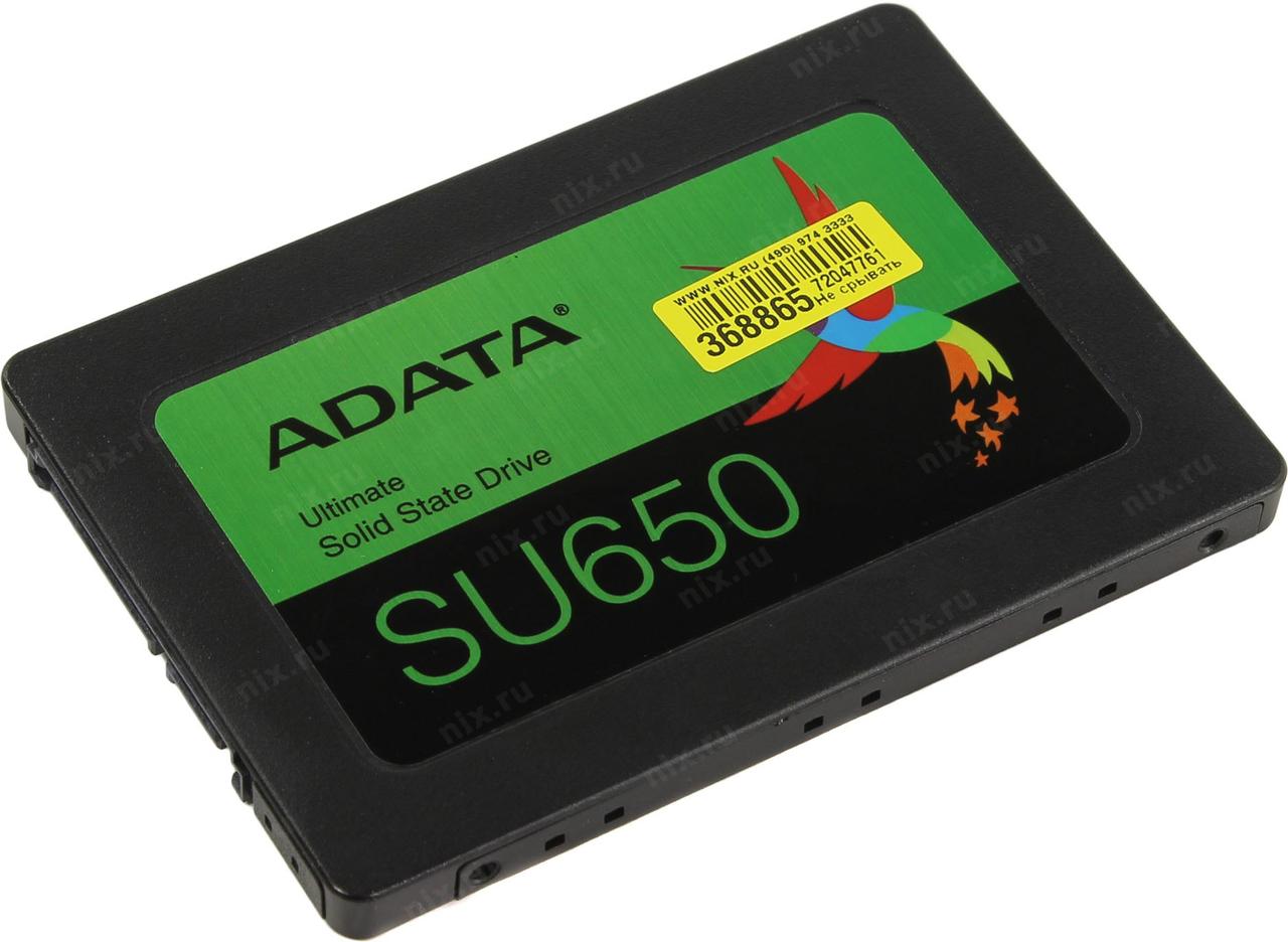 SSD 120 Gb SATA 6Gb/s ADATA Ultimate SU650 ASU650SS-120GT-R 2.5" 3D TLC - фото 1 - id-p223752966