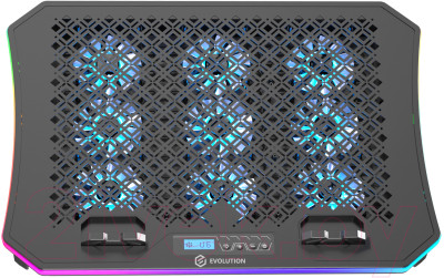 Подставка для ноутбука Evolution LCS-05 RGB с активным охлаждением - фото 2 - id-p223746760