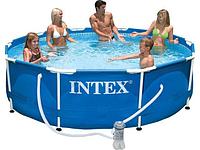 Каркасный бассейн INTEX Metal Frame 28202 305х76 см + фильтр-насос