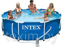 Каркасный бассейн INTEX Metal Frame 28202 305х76 см + фильтр-насос