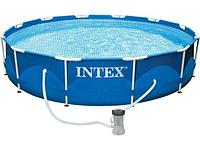 Каркасный бассейн INTEX Metal Frame 28212 366х76 см + фильтр-насос