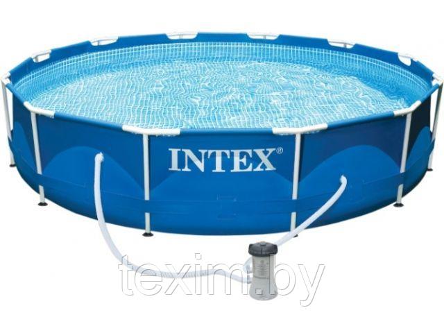 Каркасный бассейн INTEX Metal Frame 28212 366х76 см + фильтр-насос - фото 1 - id-p223756683