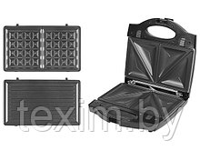 Сэндвичница электрическая NORMANN ASM-422 (750Вт, 3-в-1 (4 треугольных ломтика, гриль, вафельница))