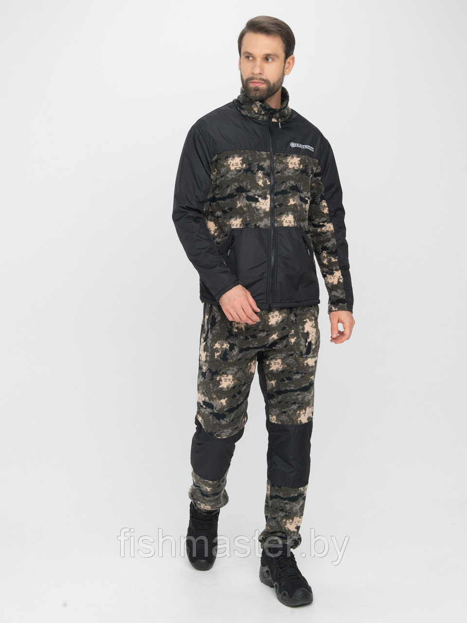 Костюм флисовый HUNTSMAN Пикник-ЛЮКС цвет КМФ135 ткань Флис 60-62/188 - фото 1 - id-p222232252