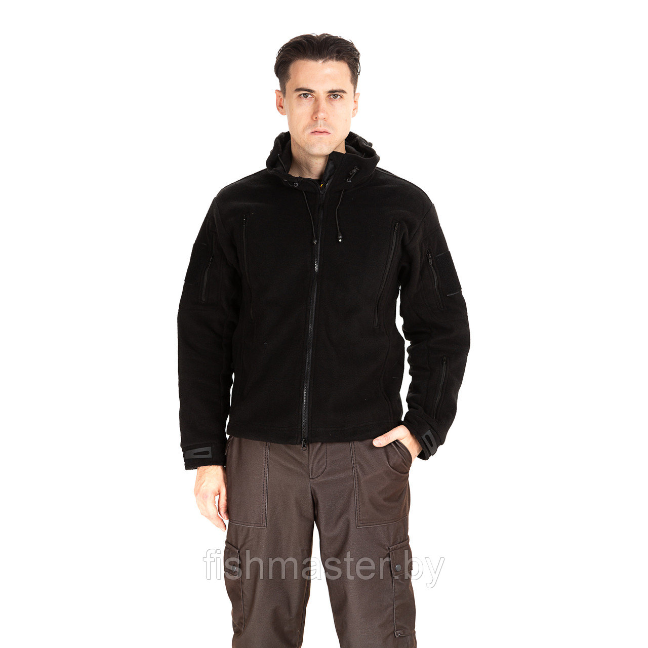 Куртка флисовая HUNTSMAN Камелот цвет Черный ткань Polarfleece 48-50/176 - фото 2 - id-p222269990