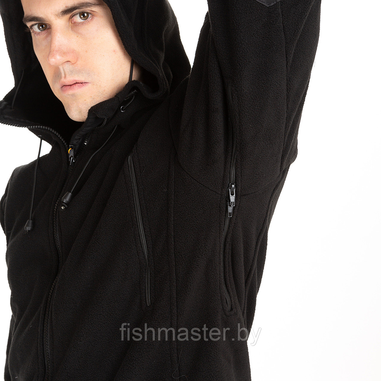 Куртка флисовая HUNTSMAN Камелот цвет Черный ткань Polarfleece 48-50/176 - фото 6 - id-p222269990