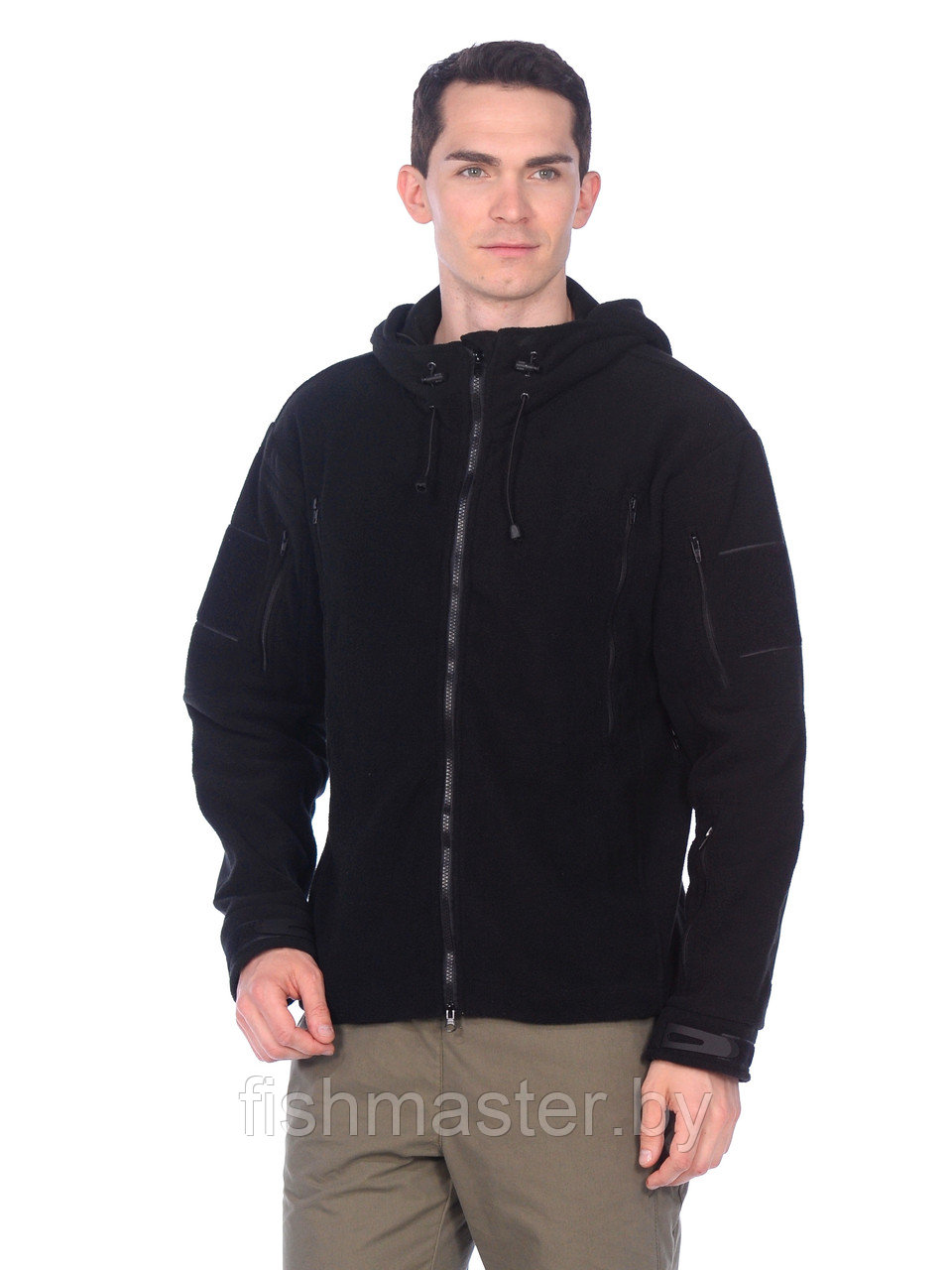 Куртка флисовая HUNTSMAN Камелот цвет Черный ткань Polarfleece 48-50/176 - фото 9 - id-p222269990