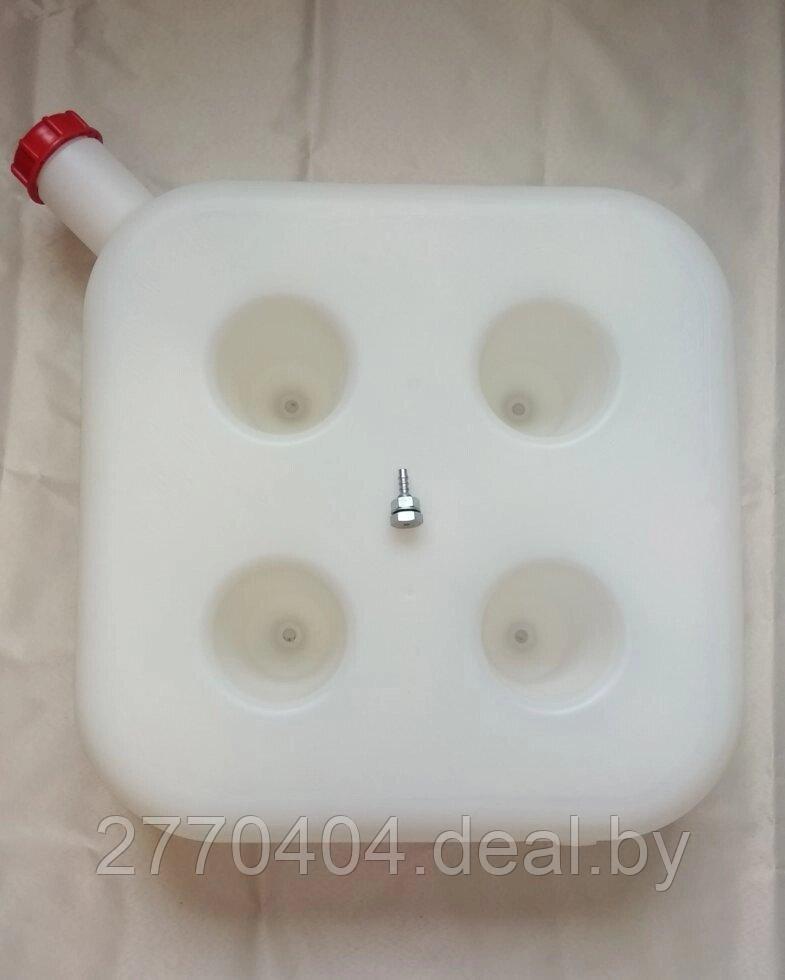 Бачок топливный 20л для автономного отопителя цвет-Белый , бак, горловина с боку , штуцер d6мм (Полный