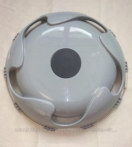 Колпак на диск колеса R-17,5 передний выпуклый пластиковый цвет серый ...